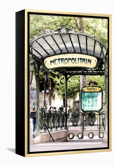 Paris Focus - Abbesses Metro-Philippe Hugonnard-Framed Premier Image Canvas