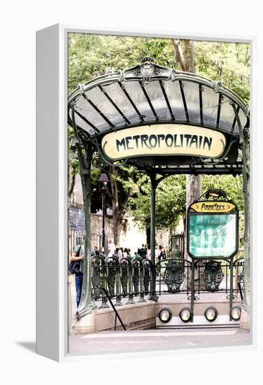 Paris Focus - Abbesses Metro-Philippe Hugonnard-Framed Premier Image Canvas