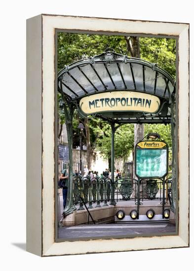 Paris Focus - Abbesses Metro-Philippe Hugonnard-Framed Premier Image Canvas