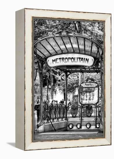 Paris Focus - Abbesses Metro-Philippe Hugonnard-Framed Premier Image Canvas