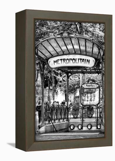 Paris Focus - Abbesses Metro-Philippe Hugonnard-Framed Premier Image Canvas