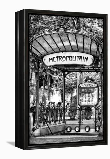 Paris Focus - Abbesses Metro-Philippe Hugonnard-Framed Premier Image Canvas