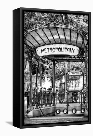 Paris Focus - Abbesses Metro-Philippe Hugonnard-Framed Premier Image Canvas