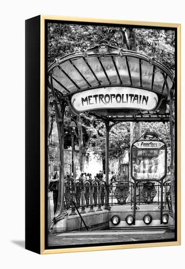 Paris Focus - Abbesses Metro-Philippe Hugonnard-Framed Premier Image Canvas