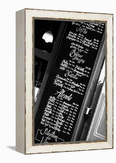 Paris Focus - Bar Menu-Philippe Hugonnard-Framed Premier Image Canvas