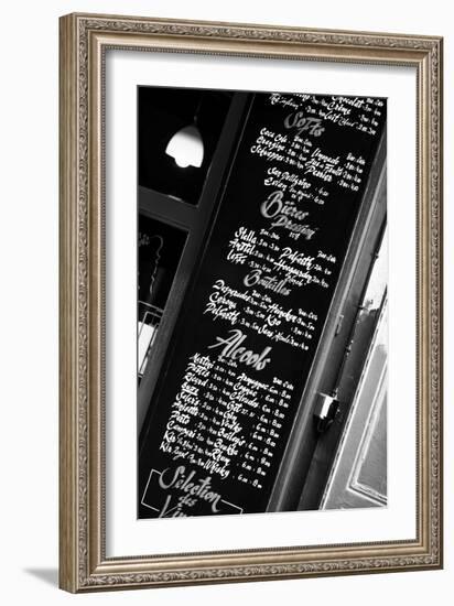 Paris Focus - Bar Menu-Philippe Hugonnard-Framed Photographic Print