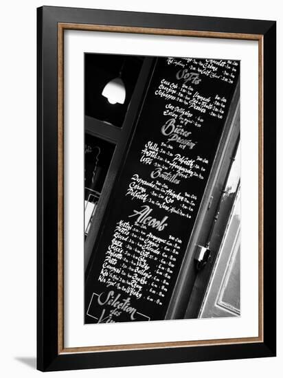 Paris Focus - Bar Menu-Philippe Hugonnard-Framed Photographic Print