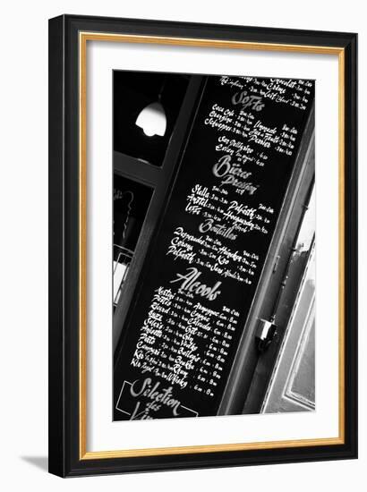 Paris Focus - Bar Menu-Philippe Hugonnard-Framed Photographic Print