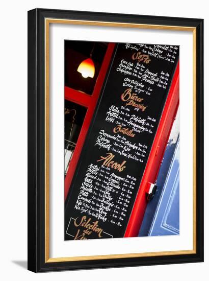 Paris Focus - Bar Menu-Philippe Hugonnard-Framed Photographic Print