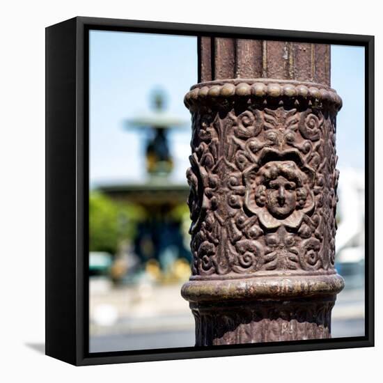 Paris Focus - Close-up on a Lamppost-Philippe Hugonnard-Framed Premier Image Canvas