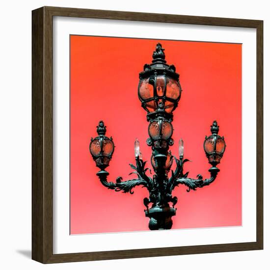 Paris Focus - Colors French Lamppost-Philippe Hugonnard-Framed Photographic Print