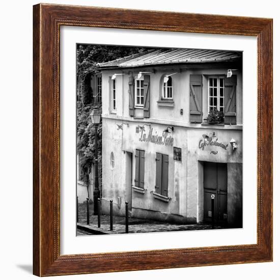 Paris Focus - La Maison Rose in Montmartre-Philippe Hugonnard-Framed Photographic Print