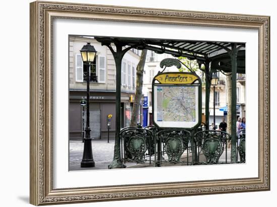 Paris Focus - Metro Abbesses-Philippe Hugonnard-Framed Photographic Print