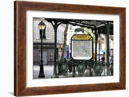 Paris Focus - Metro Abbesses-Philippe Hugonnard-Framed Photographic Print