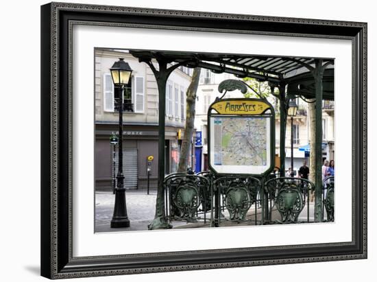 Paris Focus - Metro Abbesses-Philippe Hugonnard-Framed Photographic Print