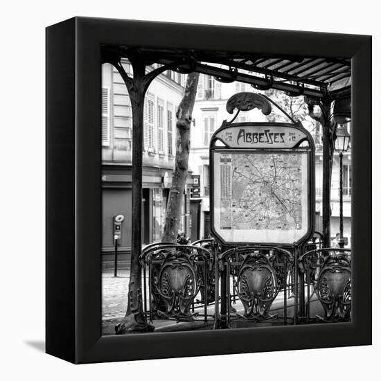 Paris Focus - Metro Abbesses-Philippe Hugonnard-Framed Premier Image Canvas