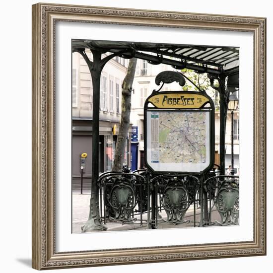 Paris Focus - Metro Abbesses-Philippe Hugonnard-Framed Photographic Print