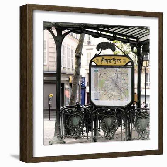 Paris Focus - Metro Abbesses-Philippe Hugonnard-Framed Photographic Print