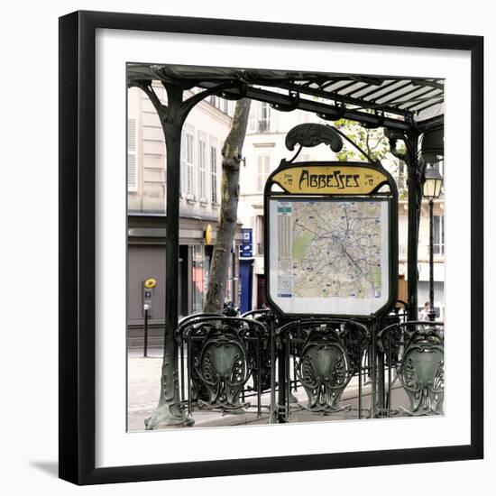 Paris Focus - Metro Abbesses-Philippe Hugonnard-Framed Photographic Print