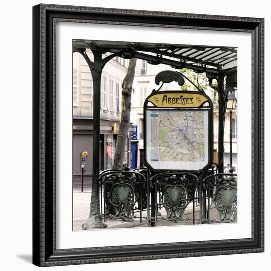 Paris Focus - Metro Abbesses-Philippe Hugonnard-Framed Photographic Print