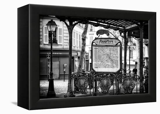 Paris Focus - Metro Abbesses-Philippe Hugonnard-Framed Premier Image Canvas