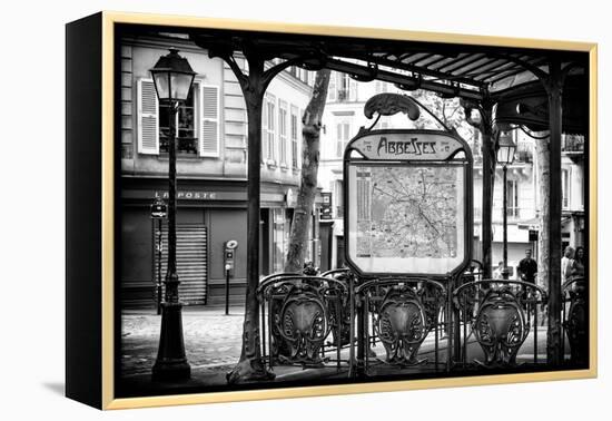 Paris Focus - Metro Abbesses-Philippe Hugonnard-Framed Premier Image Canvas