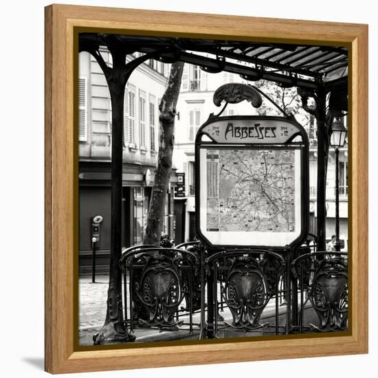 Paris Focus - Metro Abbesses-Philippe Hugonnard-Framed Premier Image Canvas