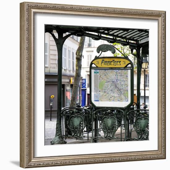 Paris Focus - Metro Abbesses-Philippe Hugonnard-Framed Photographic Print