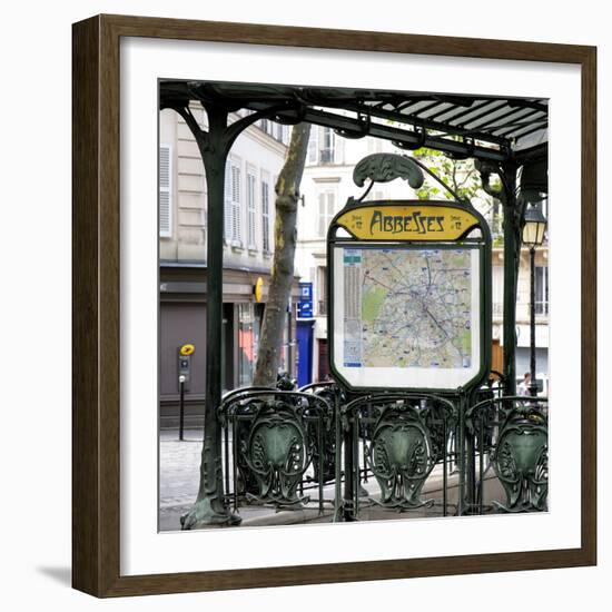 Paris Focus - Metro Abbesses-Philippe Hugonnard-Framed Photographic Print