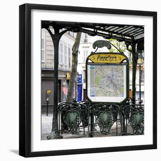 Paris Focus - Metro Abbesses-Philippe Hugonnard-Framed Photographic Print