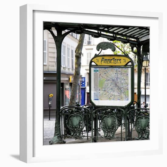 Paris Focus - Metro Abbesses-Philippe Hugonnard-Framed Photographic Print