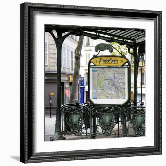 Paris Focus - Metro Abbesses-Philippe Hugonnard-Framed Photographic Print