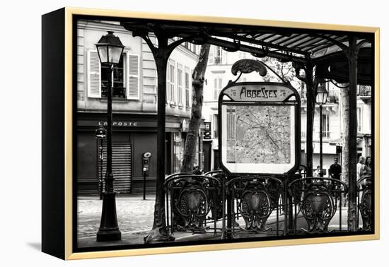 Paris Focus - Metro Abbesses-Philippe Hugonnard-Framed Premier Image Canvas