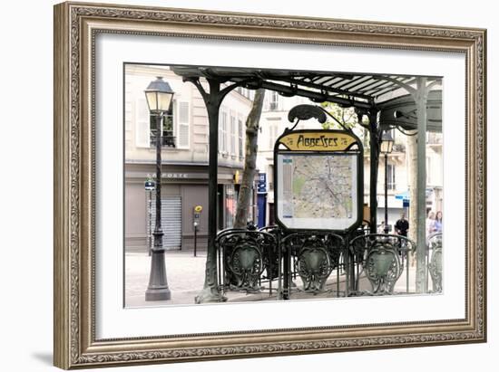 Paris Focus - Metro Abbesses-Philippe Hugonnard-Framed Photographic Print