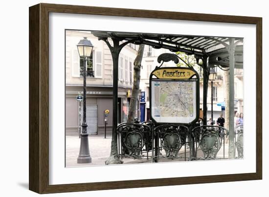 Paris Focus - Metro Abbesses-Philippe Hugonnard-Framed Photographic Print