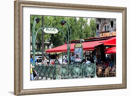 Paris Focus - Metropolitain Saint Michel-Philippe Hugonnard-Framed Photographic Print