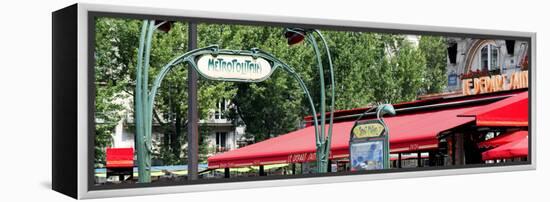 Paris Focus - Metropolitain Saint Michel-Philippe Hugonnard-Framed Premier Image Canvas