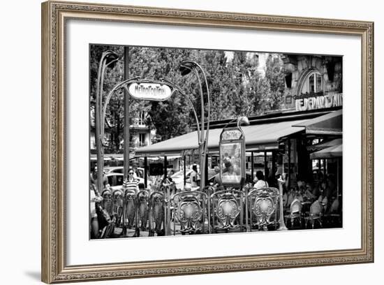 Paris Focus - Metropolitain Saint Michel-Philippe Hugonnard-Framed Photographic Print