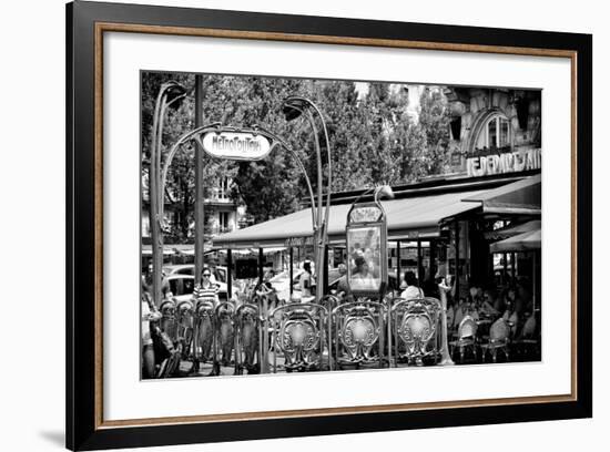 Paris Focus - Metropolitain Saint Michel-Philippe Hugonnard-Framed Photographic Print