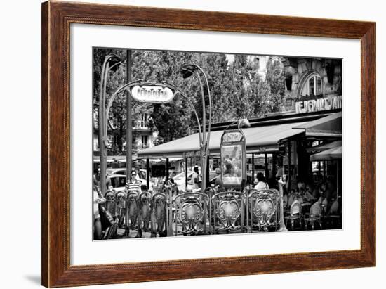 Paris Focus - Metropolitain Saint Michel-Philippe Hugonnard-Framed Photographic Print