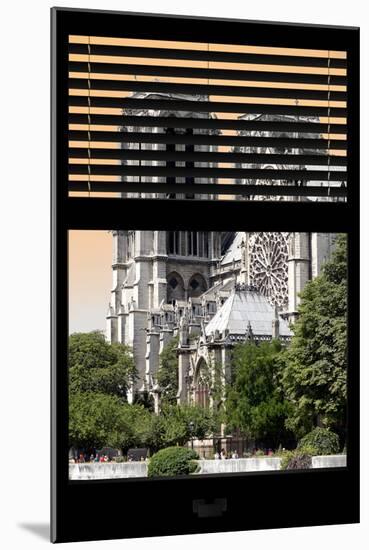 Paris Focus - Notre Dame Cathedral Window View-Philippe Hugonnard-Mounted Photographic Print