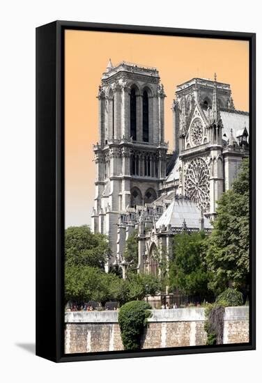 Paris Focus - Notre Dame Cathedral-Philippe Hugonnard-Framed Premier Image Canvas