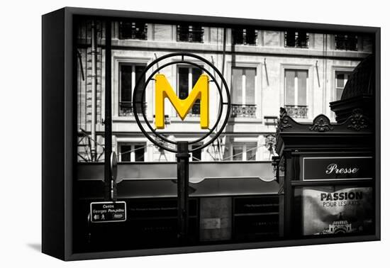 Paris Focus - Paris Métro-Philippe Hugonnard-Framed Premier Image Canvas