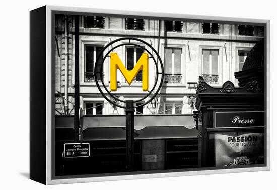 Paris Focus - Paris Métro-Philippe Hugonnard-Framed Premier Image Canvas