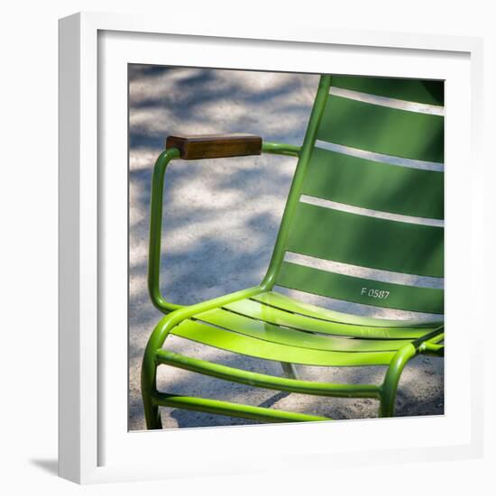 Paris Focus - Parisian Garden Chair-Philippe Hugonnard-Framed Photographic Print