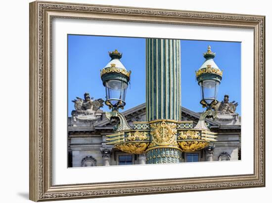 Paris Focus - Parisian Lamppost-Philippe Hugonnard-Framed Photographic Print