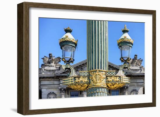 Paris Focus - Parisian Lamppost-Philippe Hugonnard-Framed Photographic Print