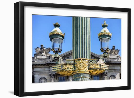 Paris Focus - Parisian Lamppost-Philippe Hugonnard-Framed Photographic Print