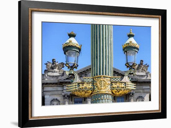 Paris Focus - Parisian Lamppost-Philippe Hugonnard-Framed Photographic Print