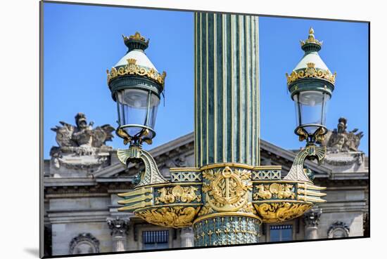 Paris Focus - Parisian Lamppost-Philippe Hugonnard-Mounted Photographic Print